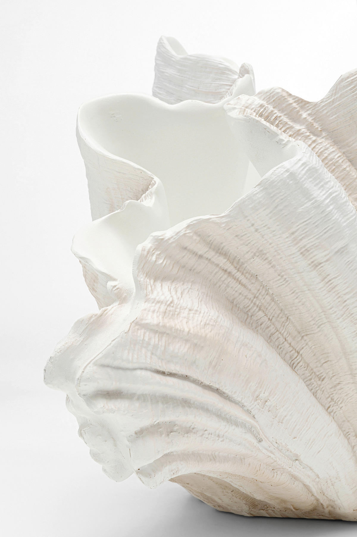 VASE 36 cm  - Grauweiß, Design, Stein (36/57/31cm) - Kare-Design