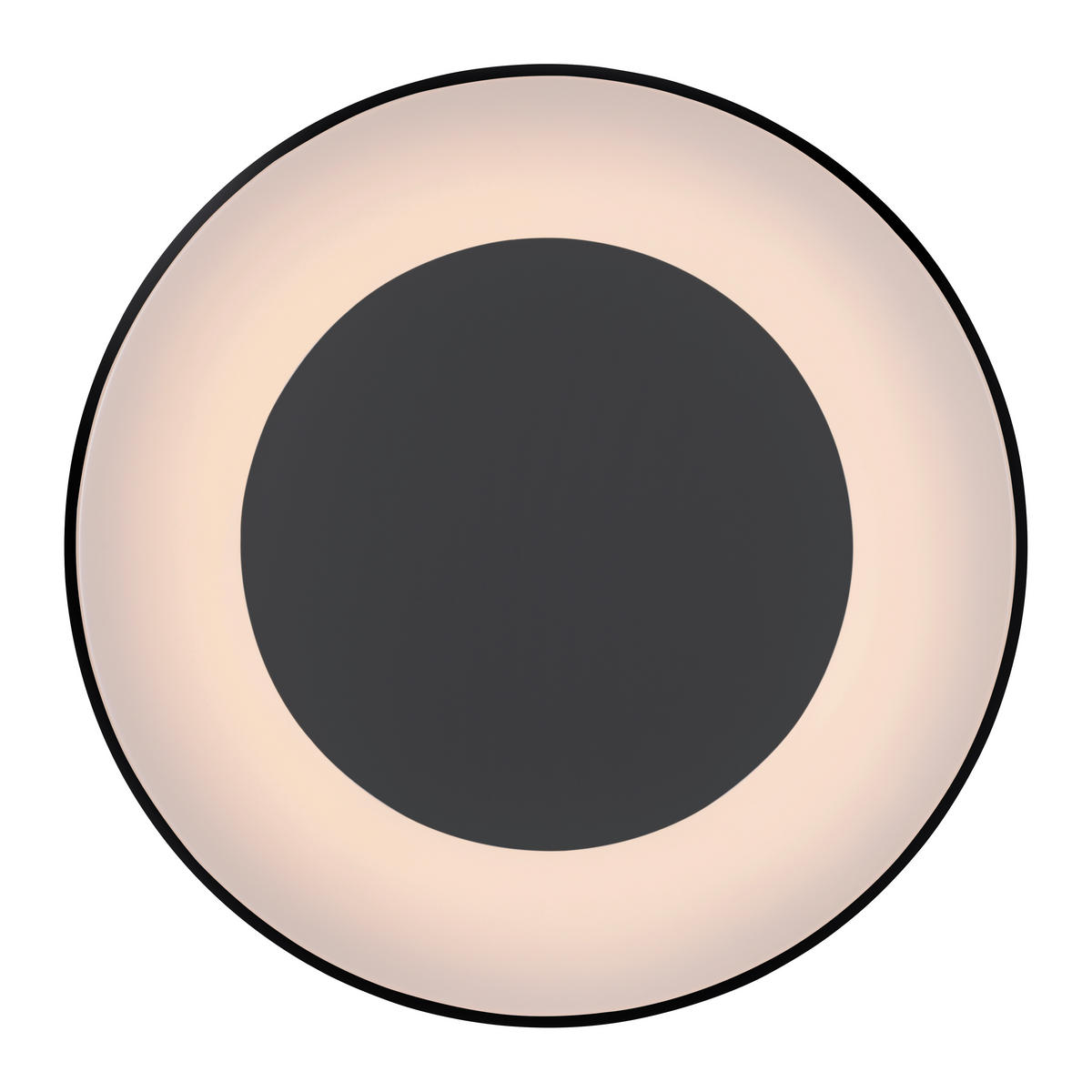 LED-Deckenleuchte 70/70/7,7 cm   - Anthrazit, Basics, Kunststoff/Metall (70/70/7,7cm)