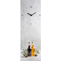 WANDUHR Oil And Vinegar Clock II Multicolor, Weiß 20/60/3.1 cm  - Multicolor/Weiß, Basics, Glas (20/60/3.1cm) - Euroart