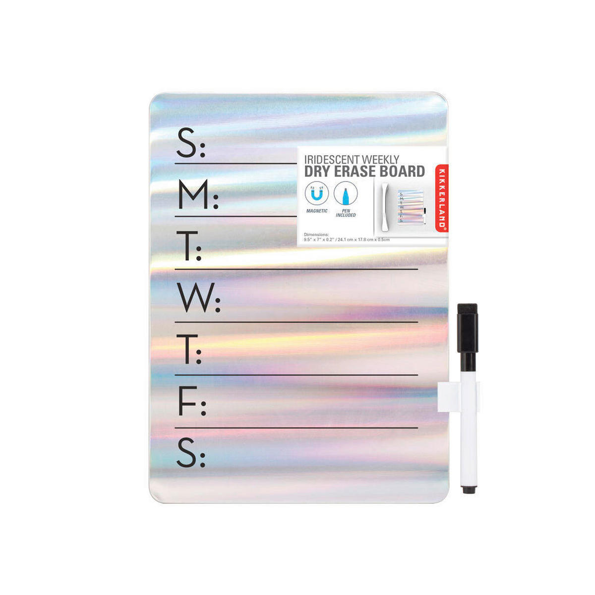 TABLA - večbarvno, Basics, papir/kovina (0,46/24,1/17,8cm) - Kikkerland