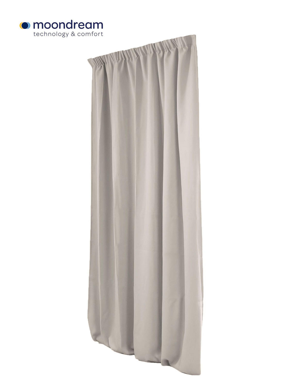 WÄRMESCHUTZVORHANG Verdunkelung  - Hellgrau, Basics, Textil (145/260cm)