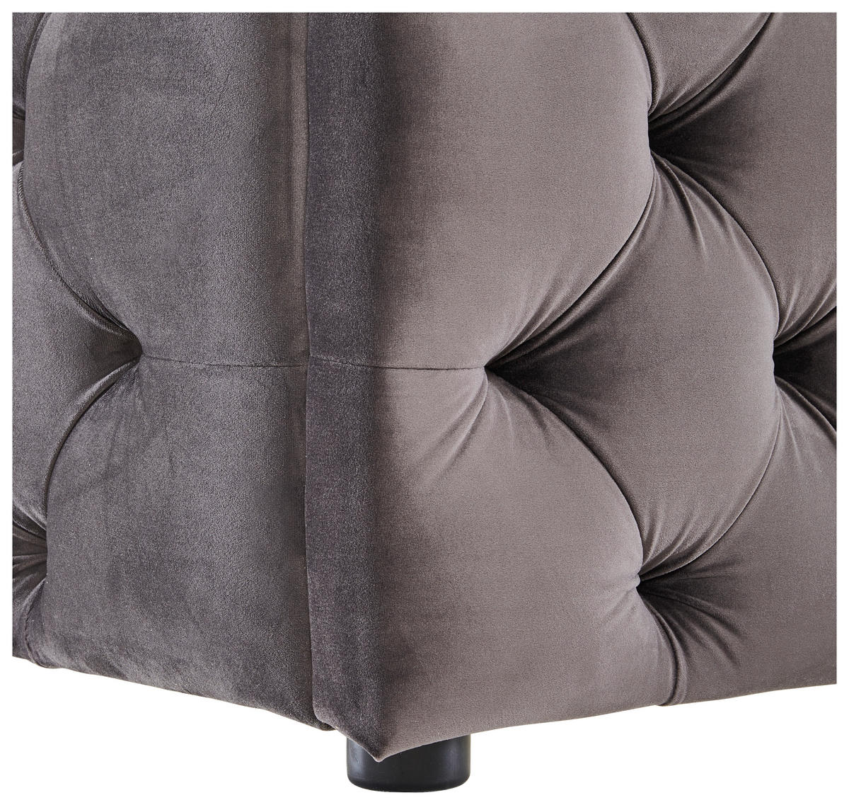 ČALOUNĚNÁ POSTEL, 180/200 cm, šedá - šedá/černá, Konvenční, textil/plast (180/200cm) - Cantus