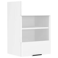 KÜCHENOBERSCHRANK 40/60/31 cm  in Weiß  - Schwarz/Weiß, Trend, Glas/Holzwerkstoff (40/60/31cm) - MID.YOU