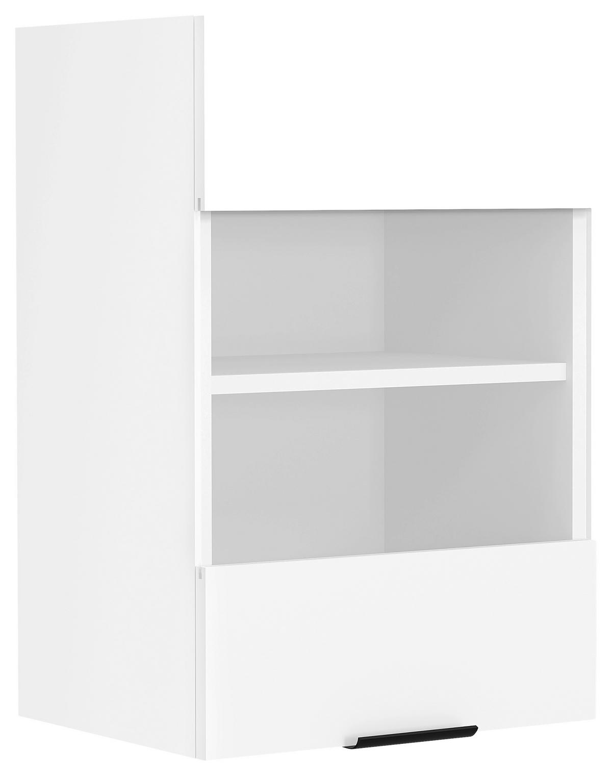 KÜCHENOBERSCHRANK 40/60/31 cm  in Weiß  - Schwarz/Weiß, Trend, Glas/Holzwerkstoff (40/60/31cm) - MID.YOU