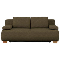 BOXSPRINGSOFA Flachgewebe Grün  - Naturfarben/Grün, Modern, Holz/Textil (205/93/108cm) - Venda