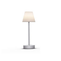 LED-AUßENLEUCHTE Lola   - Alufarben/Weiß, KONVENTIONELL, Kunststoff/Metall (11/32/11cm) - Newgarden
