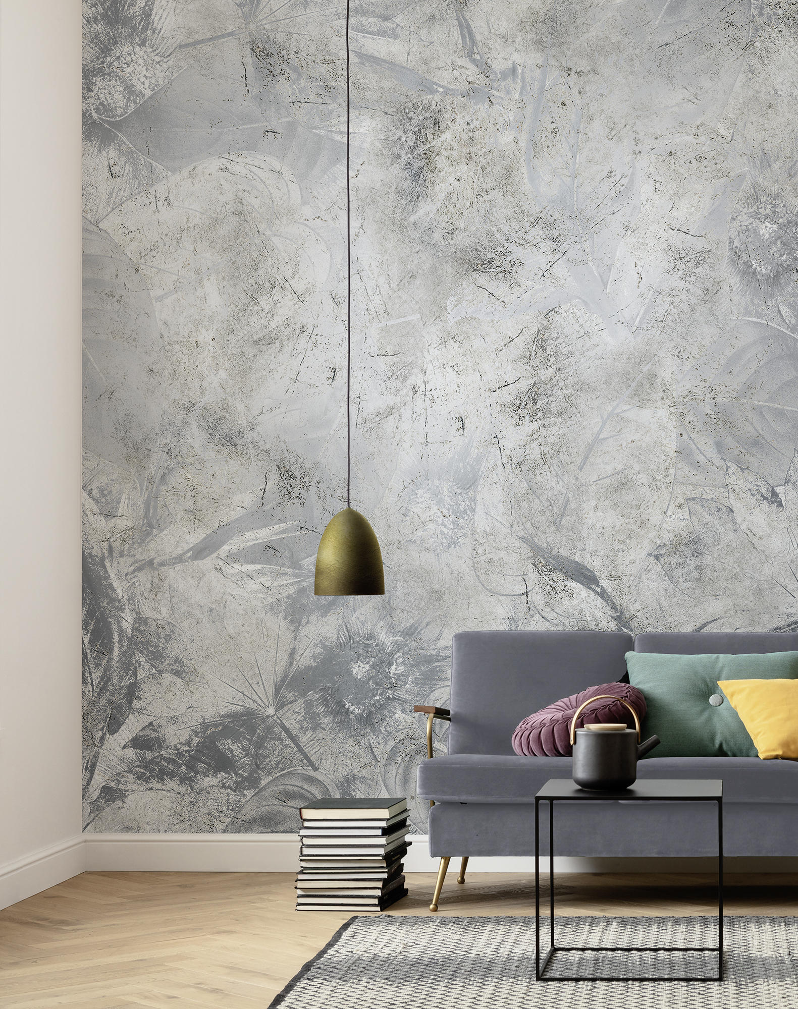FOTOTAPETE  - Blau/Silberfarben, Trend (200/280cm) - Xora