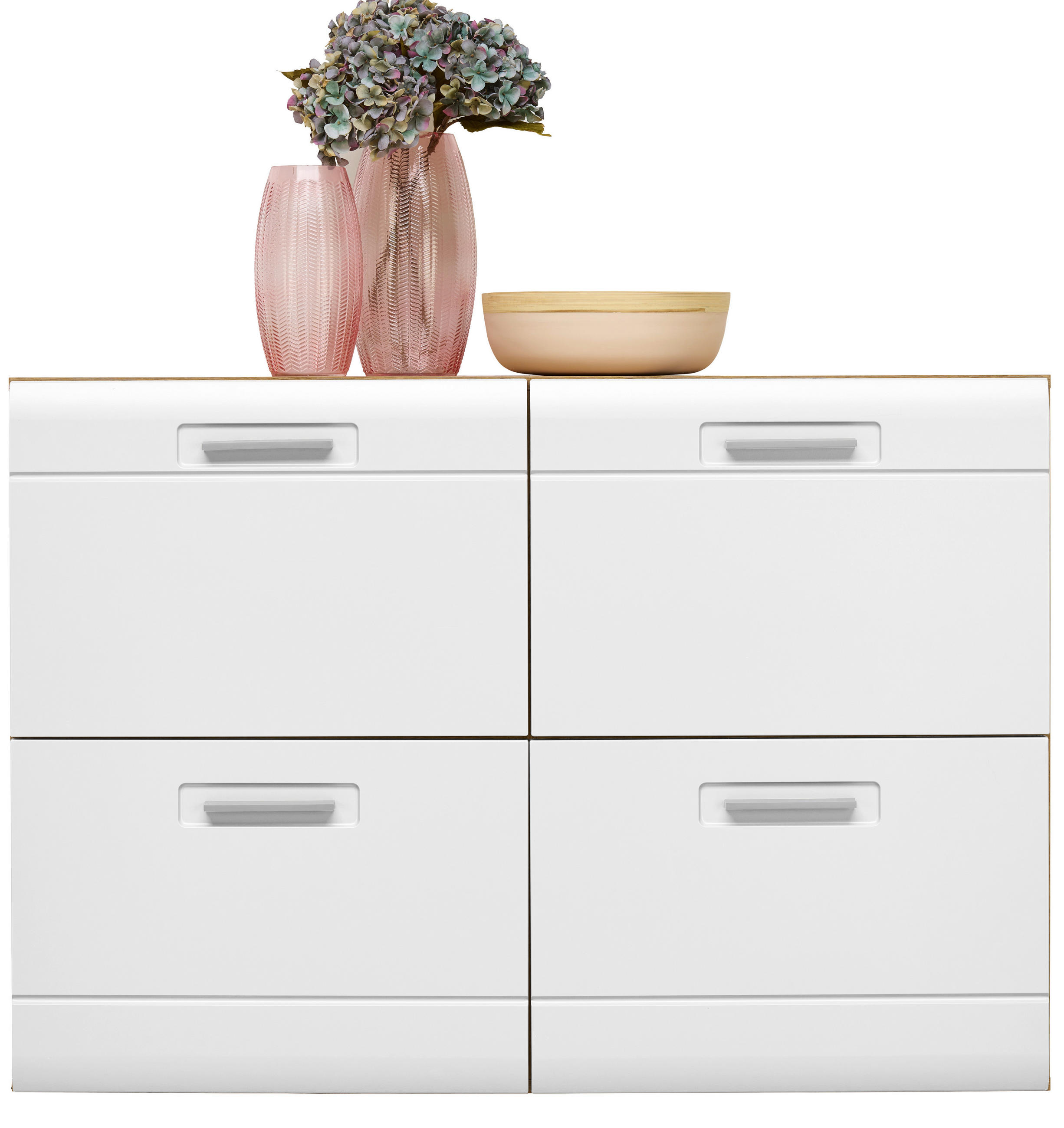 Schuhschrank Auris Weiß/eiche Dekor B: 120 Cm