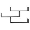 WANDREGAL 120/67/22 cm  - Anthrazit, Design, Holzwerkstoff (120/67/22cm) - Livetastic