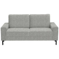 2-SITZER-SOFA Flachgewebe Silberfarben  - Silberfarben/Schwarz, Design, Textil/Metall (178/86/97cm) - Hom`in