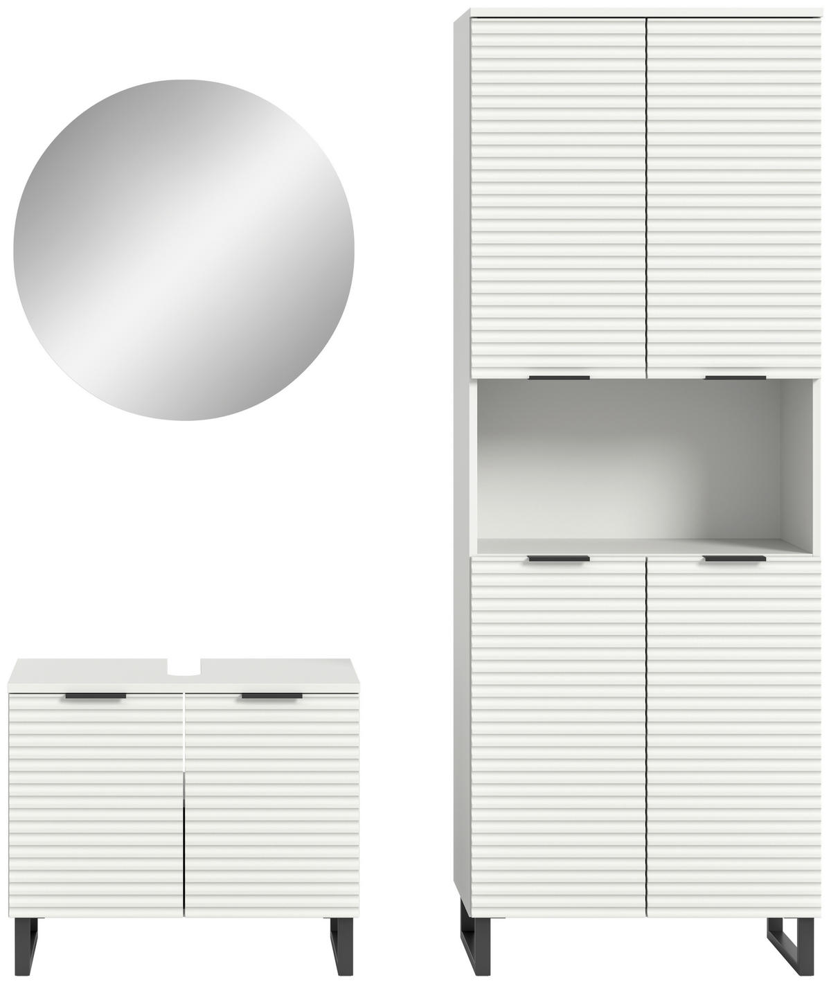 KOPALNICA  bela  - črna/bela, Moderno, kovina/leseni material (140cm) - MID.YOU