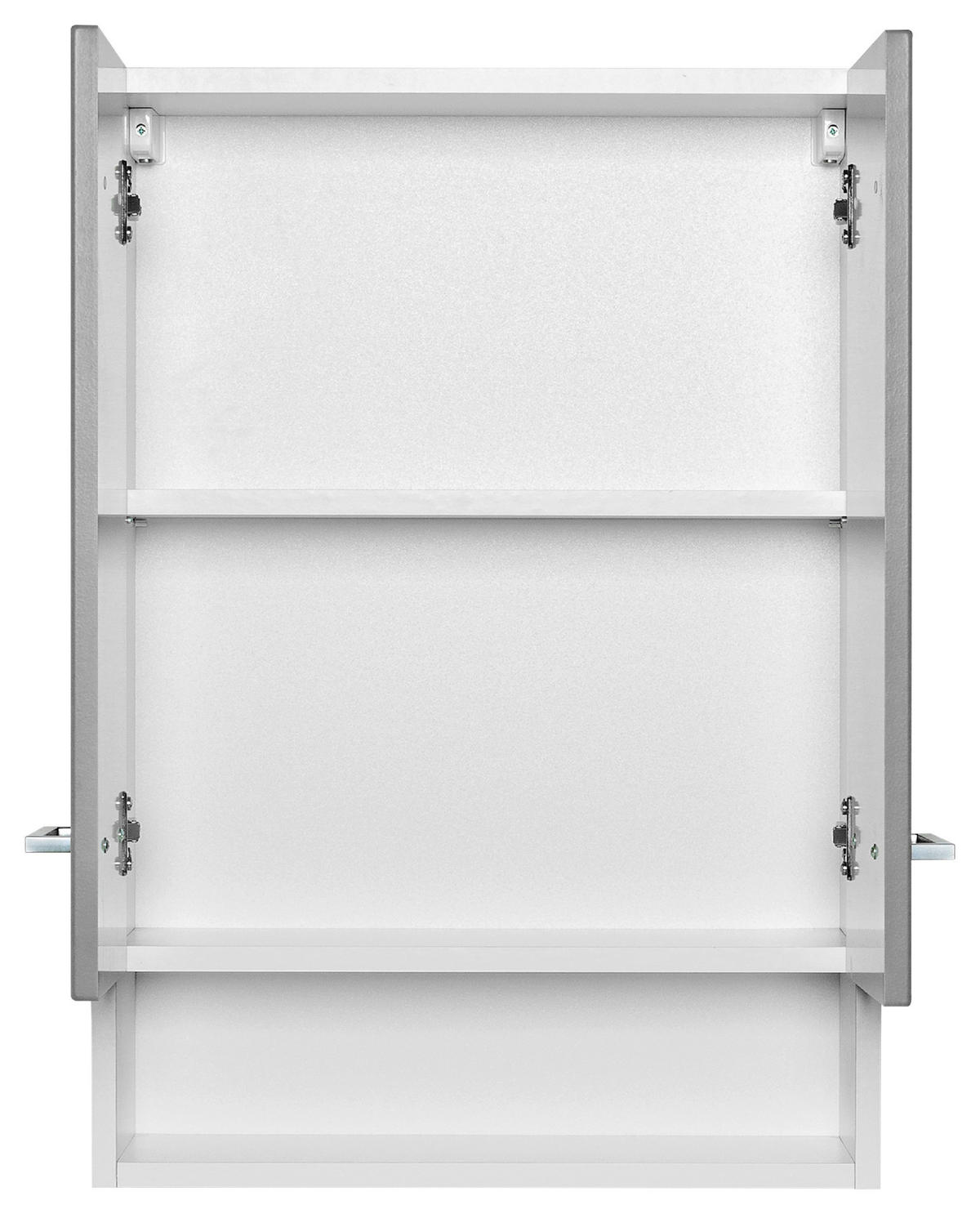 HÄNGESCHRANK 50/71/20 cm  - Weiss/Silberfarben, Modern, Holzwerkstoff/Metall (50/71/20cm) - Held