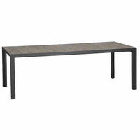 GARTENTISCH 220/100/74 cm Keramik rechteckig  - Anthrazit/Grau, Basics, Keramik/Metall (220/100/74cm) - Siena Garden