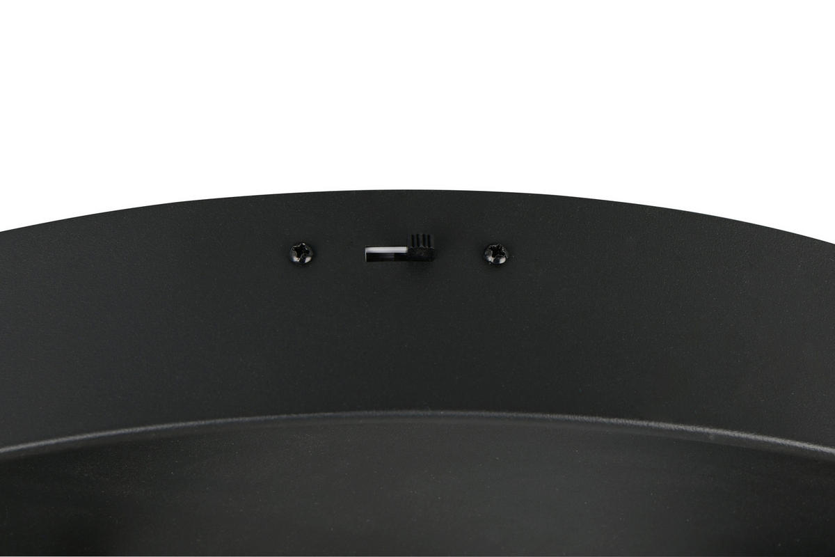 LED-DECKENLEUCHTE 50/13,5 cm   - Schwarz/Braun, LIFESTYLE, Metall (50/13,5cm)