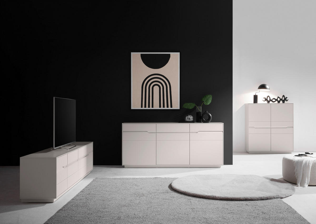 SIDEBOARD  in 183/81/40 cm  - Hellgrau, MODERN, Holzwerkstoff (183/81/40cm) - Xora