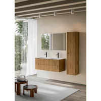 BADEZIMMER 3-teilig  in 120 cm  - Eichefarben/Weiß, KONVENTIONELL, Holzwerkstoff/Stein (120cm) - Belluti