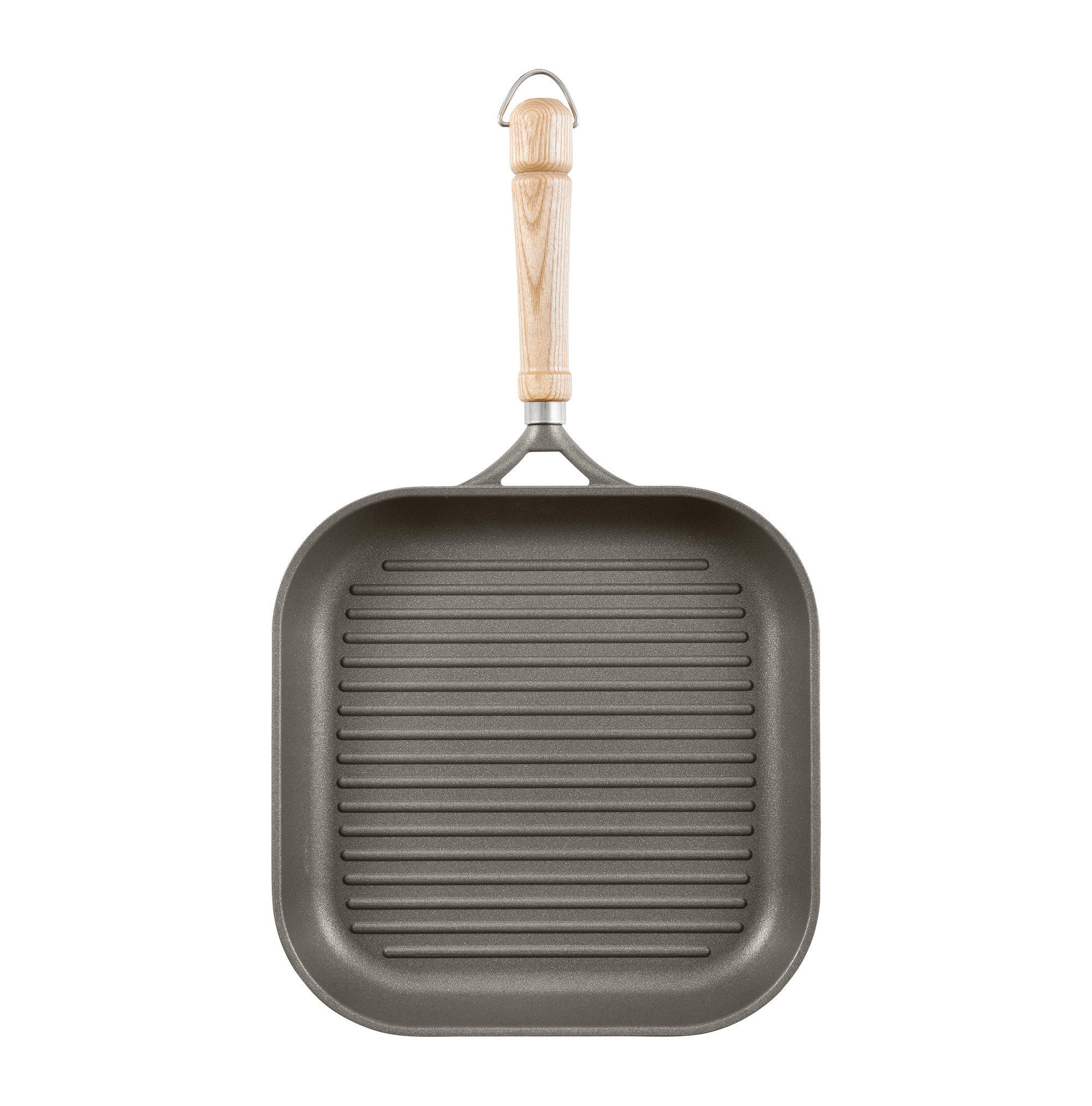 GRILLPFANNE BONANZA  - Grau, Basics, Holz/Metall (28/28cm) - Berndes