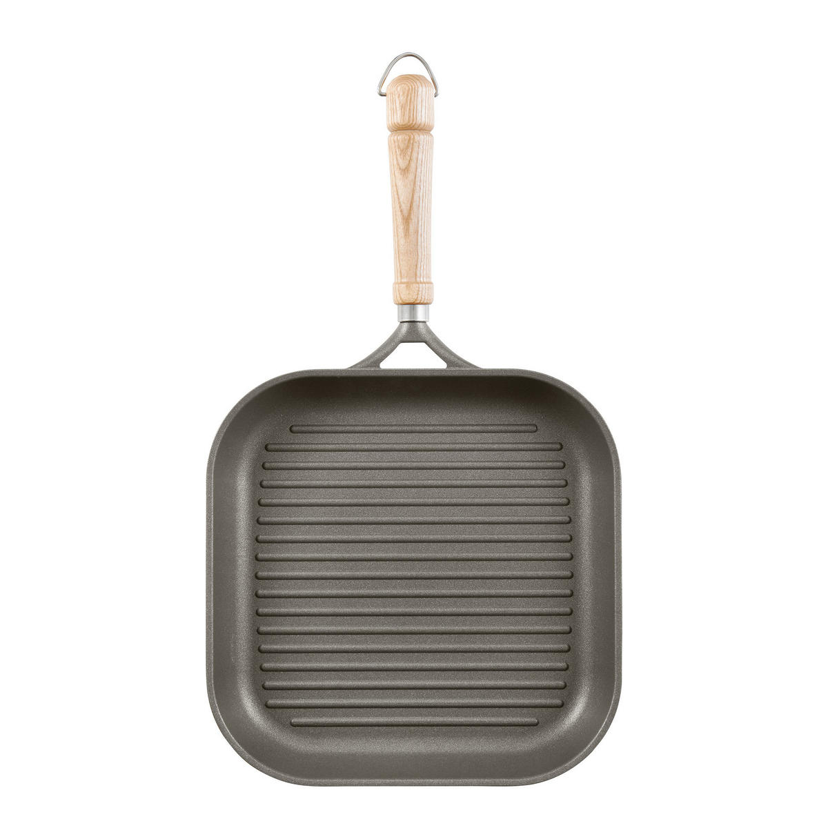 GRILLPFANNE BONANZA  - Grau, Basics, Holz/Metall (28/28cm) - Berndes