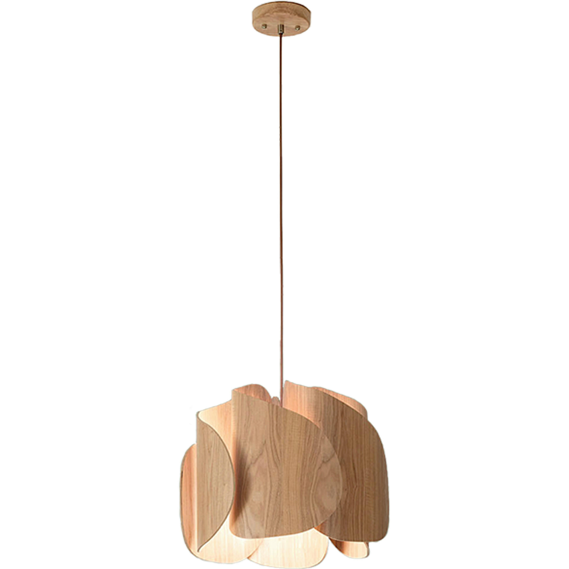 HÄNGELEUCHTE Pevero 42/200 cm   - LIFESTYLE, Holz (42/200cm) - Fabas Luce