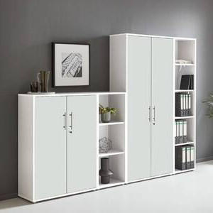 AKTENSCHRANK 257/186/33 cm  - Weiß, MODERN, Holzwerkstoff (257/186/33cm) - MID.YOU