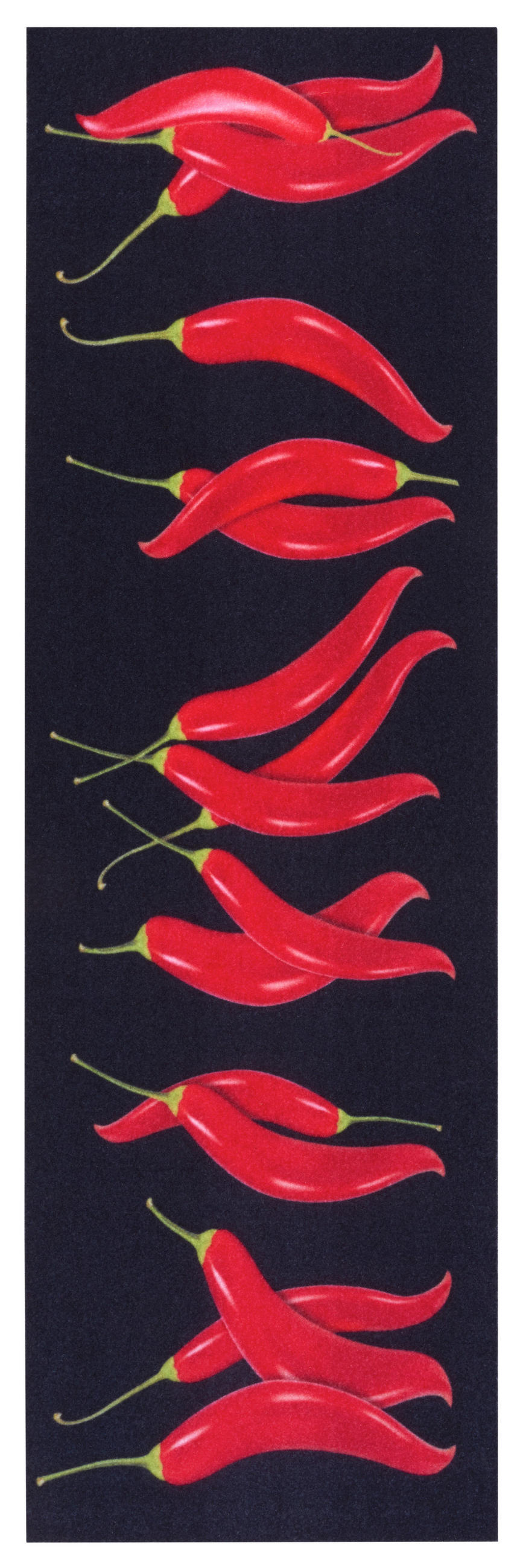 KÜCHENLÄUFER 50/150 cm Cook & Clean Rot, Schwarz  - Rot/Schwarz, Design, Kunststoff (50/150cm) - Hanse Home