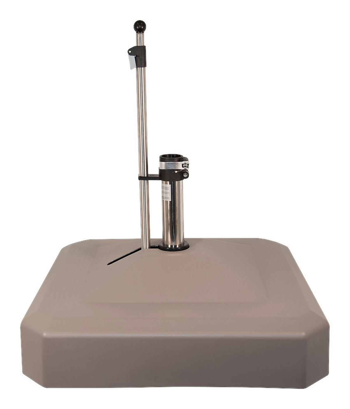 SONNENSCHIRMSTÄNDER - Graphitfarben, KONVENTIONELL, Kunststoff/Stein (75/75cm)