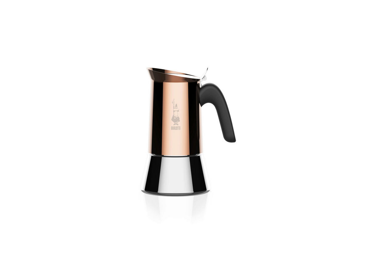 ESPRESSOKOCHER  - Edelstahlfarben/Kupferfarben, Basics, Metall (13,5/11/21cm) - Bialetti