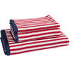 FROTTIERSET Blau, Rot 5-teilig  - Blau/Rot, Textil (30/50cm) - Esposa