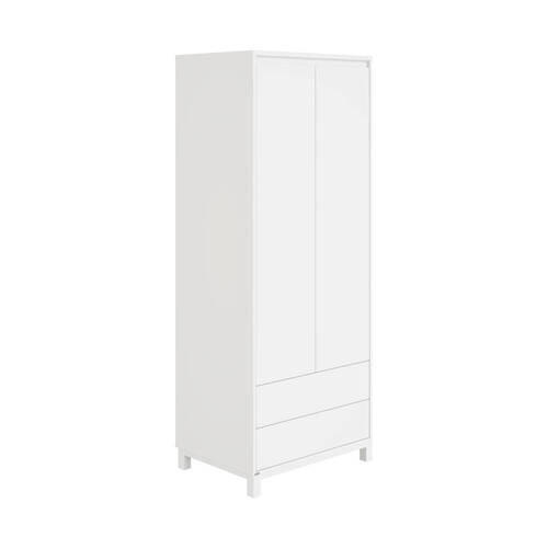BABYKLEIDERSCHRANK Olli Weiß - Weiß, Basics, Holzwerkstoff (83,0/204,0/56,1cm) - Paidi