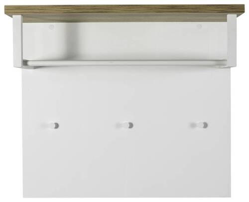 GARDEROBNI PANEL - barve hrasta/bela, Moderno, leseni material (82/71/35cm) - Carryhome