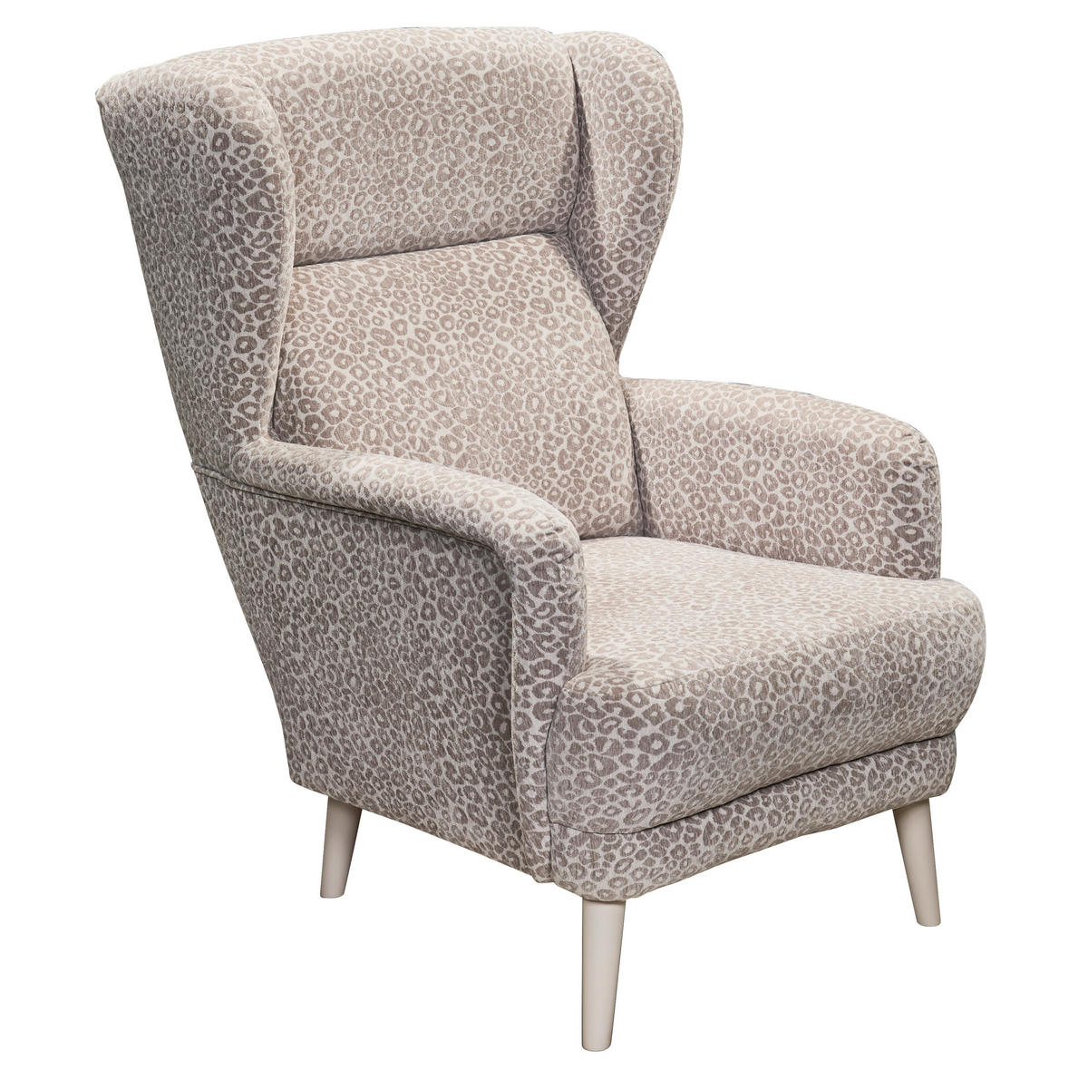 SESSEL Jacquard, Webstoff Beige  - Kaschmir/Beige, Modern, Holzwerkstoff/Textil (74/106/94cm) - MID.YOU