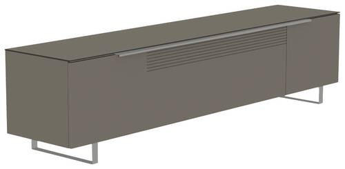 LOWBOARD  in 210/51/45 cm  - Alufarben/Grau, Design, Glas/Holzwerkstoff (210/51/45cm) - Moderano