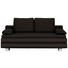 BOXSPRINGSOFA in Textil Dunkelbraun - Chromfarben/Dunkelbraun, Design, Textil/Metall (204/95/100cm) BOXSPRINGSOFA in Textil Dunkelbraun - Chromfarben/Dunkelbraun, Design, Textil/Metall (204/95/100cm)