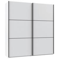 SCHWEBETÜRENSCHRANK 200/216/65 cm 2-türig Schwarz, Weiß  - Schwarz/Weiß, KONVENTIONELL, Holzwerkstoff/Metall (200/216/65cm) - Stylife