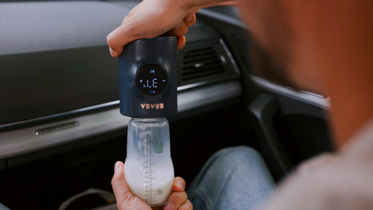 BABYKOSTWÄRMER Milk nomad  - Dunkelblau, Basics, Kunststoff/Metall (8,2/11,2/8,2cm) - Beaba