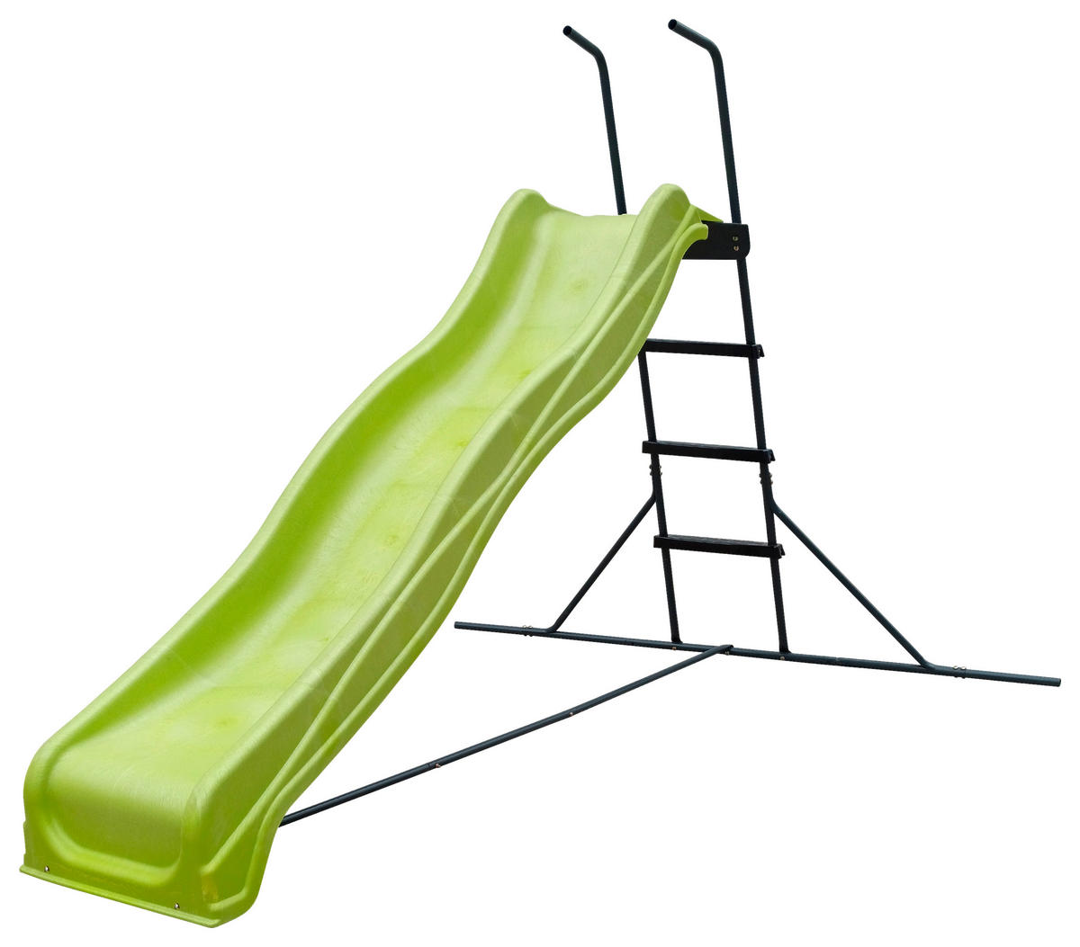 KINDERRUTSCHE, FREISTEHEND Grün, Anthrazit  - Anthrazit/Grün, KONVENTIONELL, Kunststoff/Metall (183/144/283cm) - Ambia Garden