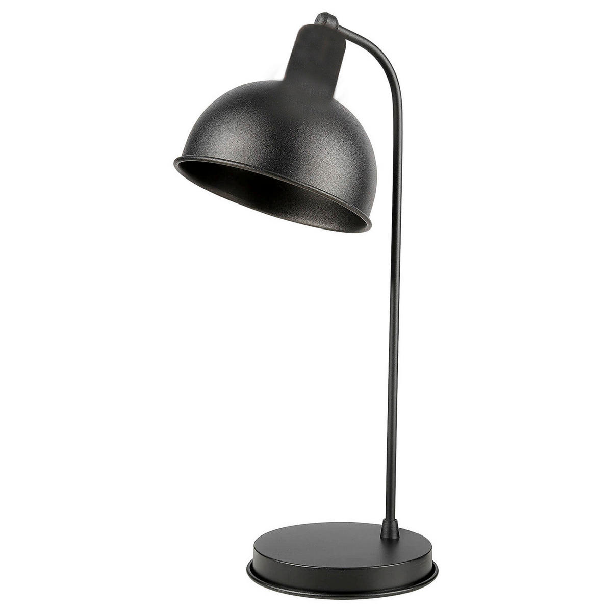 STOLNÁ LAMPA, E27, 17/25/50 cm - čierna/jantárová, Basics, kov/plast (17/25/50cm)