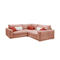 ECKSOFA  Rosa Chenille  - Rostfarben/Creme, KONVENTIONELL, Kunststoff/Textil (248/248cm) - Carryhome