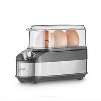 EIERKOCHER  - Edelstahlfarben/Transparent, Basics (7,5/13,5/21,5cm) - CASO Design