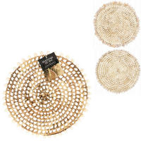 NAMIZNI POGRINJEK         bež  - bež, Basics, naravni materiali (38/2cm)