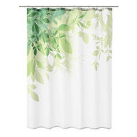 ZUHANYFÜGGÖNY 180/200 cm  - fehér/zöld, Konventionell, műanyag (180/200cm) - Kleine Wolke