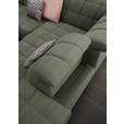 ECKSOFA in Webstoff Grün  302/216 cm  - Schwarz/Grün, Design, Holz/Textil (302/216cm) - Xora