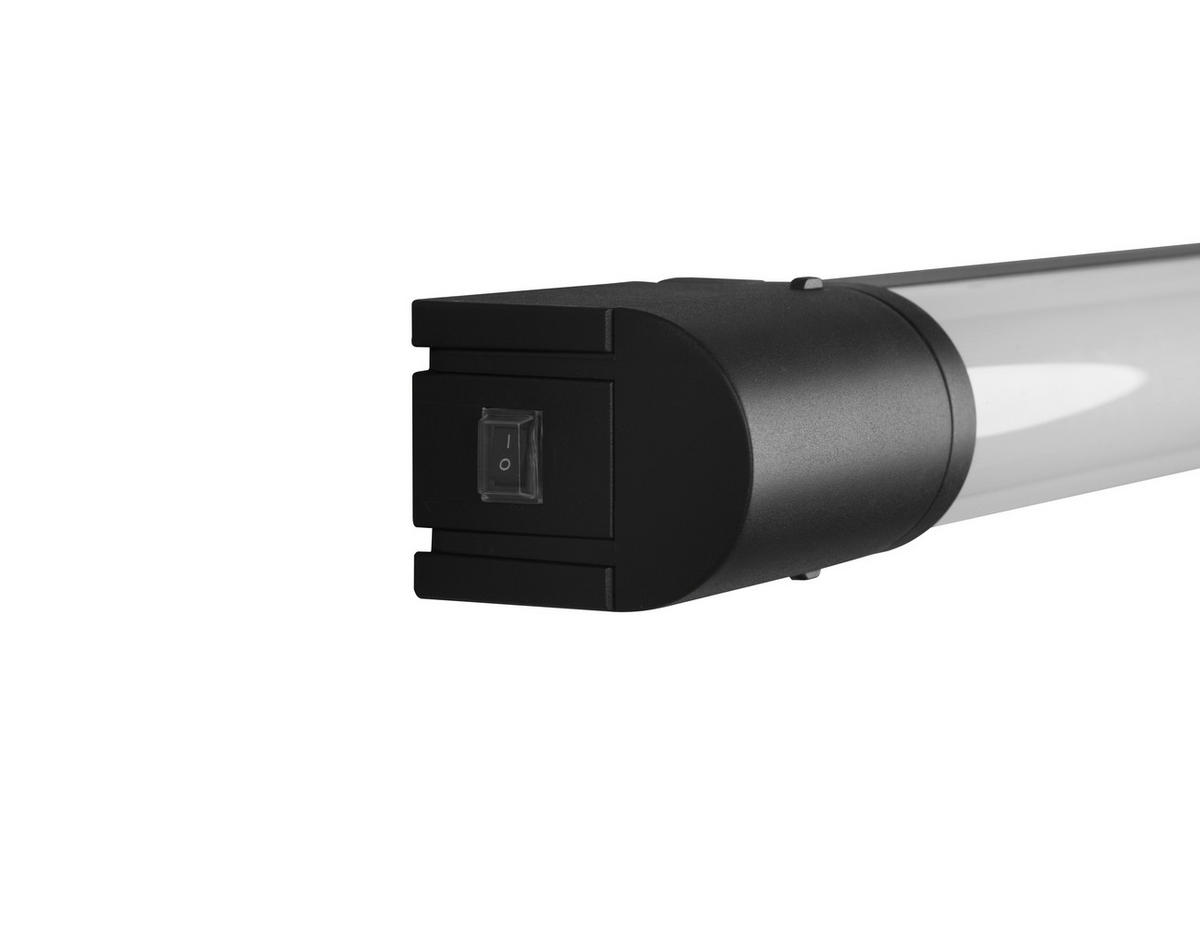 BADEZIMMER-WANDLEUCHTE Piera 79/5,5/7 cm   - Schwarz, Basics, Kunststoff/Metall (79/5,5/7cm) - Trio Leuchten