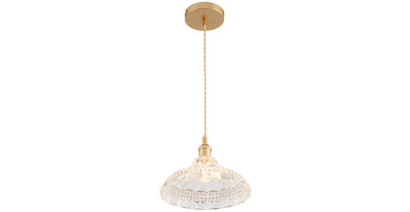 HÄNGELEUCHTE 25/120 cm  - Klar, Trend, Glas/Metall (25/120cm) - Novel