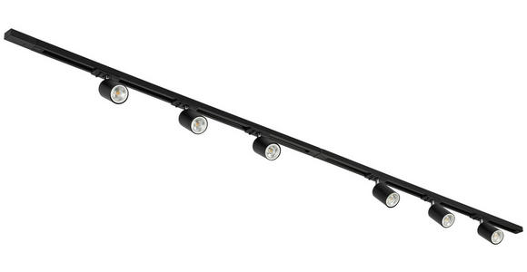 SCHIENENSYSTEM - Chromfarben/Schwarz, Trend, Kunststoff/Metall (110/104/14cm) - Novel