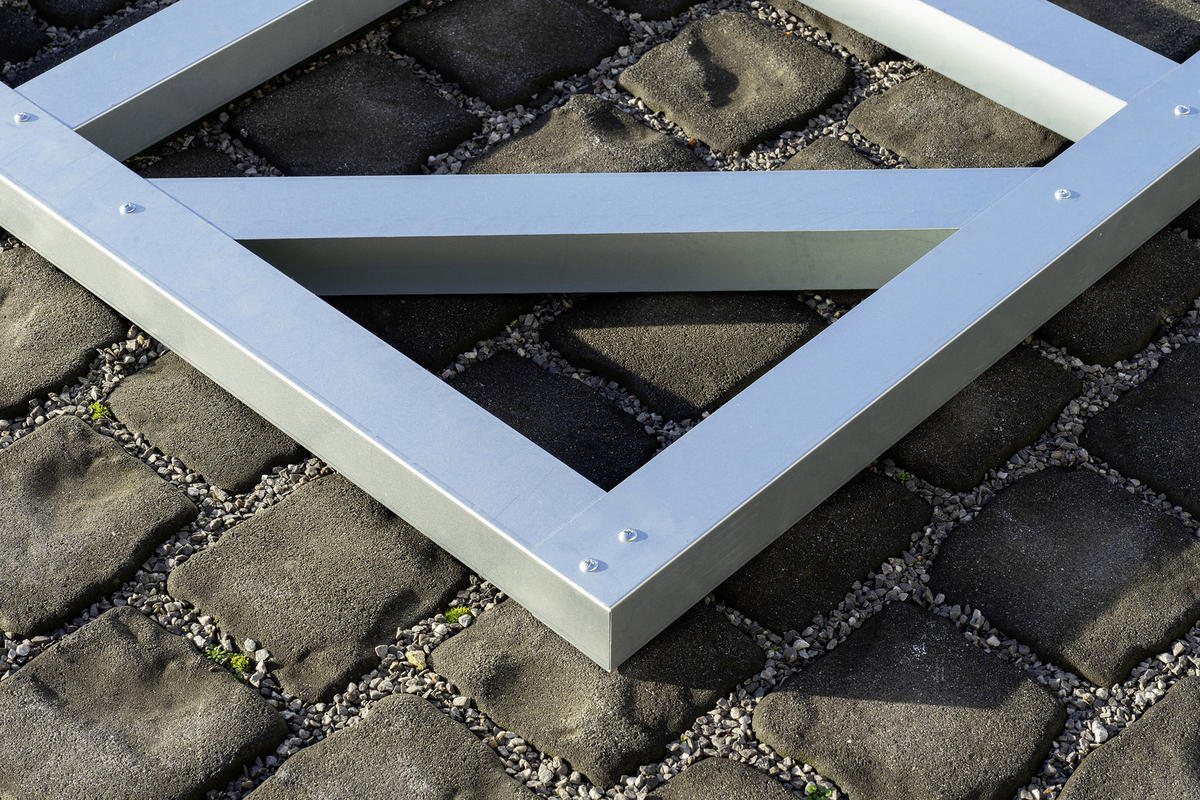 FUNDAMENT - Silberfarben, Basics, Metall (171/2/113cm)