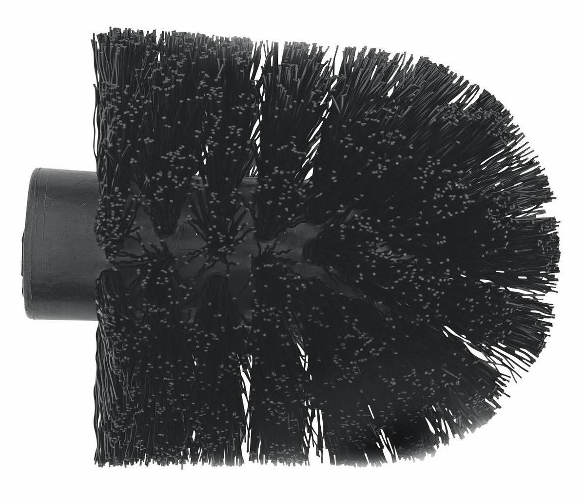 ERSATZBÜRSTENKOPF in   Kunststoff  - Schwarz, Basics, Kunststoff (8cm) - Sadena