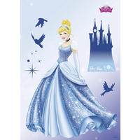 DEKOSTICKER Princess Dream  - Blau/Klar, LIFESTYLE, Kunststoff (50/70cm) - Komar