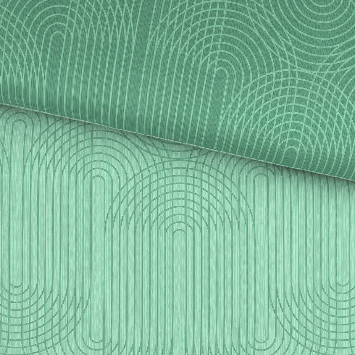 WENDEBETTWÄSCHE 5-teilig TANJA Satin 135/200 cm  - Salbeigrün, KONVENTIONELL, Textil (135/200cm) - Novel
