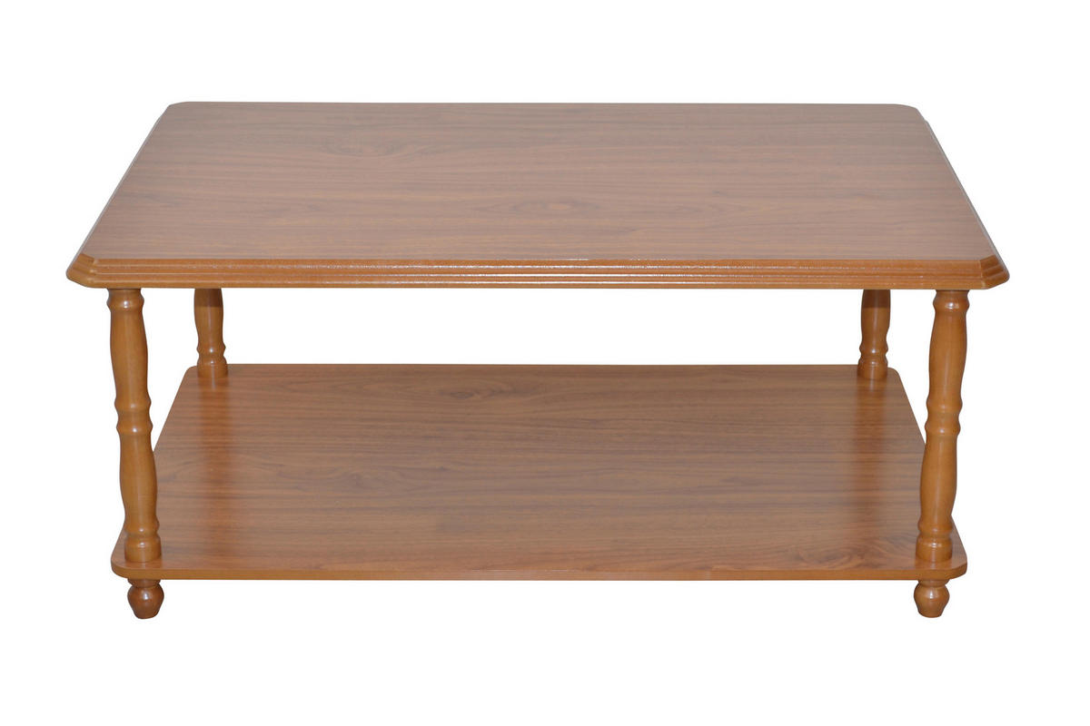 COUCHTISCH Kautschukholz massiv 58,5/89/40 cm rechteckig Eichefarben  - Eichefarben, KONVENTIONELL, Holz/Holzwerkstoff (58,5/89/40cm) - MID.YOU